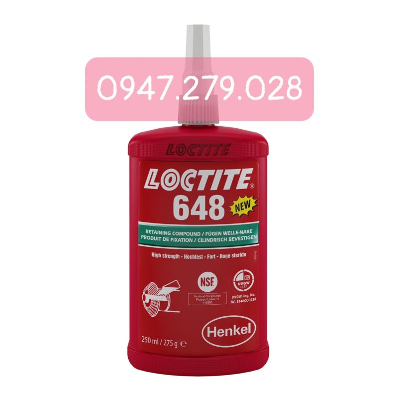 Keo Loctite 648- Keo Loctite chính hãng, giao hàng toàn quốc