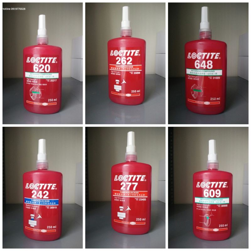 4 LOẠI KEO KHÓA REN PHỔ BIẾN ĐƯỢC LOCTITE KHUYÊN DÙNG