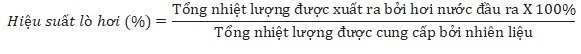 hiệu suất lò hơi